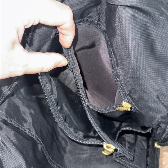 Libaire Vintage Black Pebbled Leather Backpack Made in USA - Picture 9 of 12